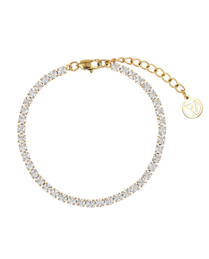 Sparkling Tennis Bracelet 18K Gold Plated